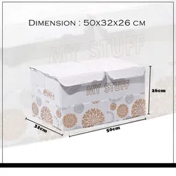 Kuber Industries Grey 2 Pieces Double Lid Drawer Organisers image 4