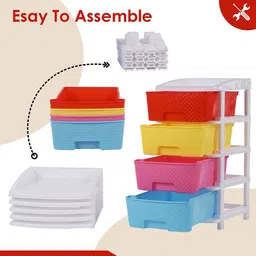 Kuber Industries White Set of 1 Reusable Drawer Organiser Organisers image 4