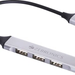 ZEBRONICS ZEB-200HB Zeb 200HB USB 3, 4 Port hub with HiSpeed Data Transfer,15cm Cable PlugPlay Usage USB Hub-94