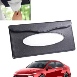 Universal Leatherite Rectangle Black Tissue Box For Car/office/Home-296 Vehicle Tissue Dispenser-image-45