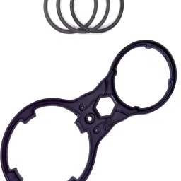MEMBRANE HOUSING O RING BLACK 3PCS WITH TWO WAY SPANNER / WRENCH SUITABLE WITH MOST OF RO MEMBRANE HOUSING Solid Filter Cartridge-17
