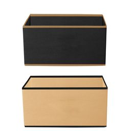 Kuber Industries Set Of 4 Solid Rectangular Foldable Storage Organizers image 4