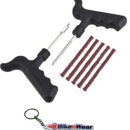 1 Car & Bike Tubeless Tyre Puncture Repair Kit, 1 Bikenwear Keyring Combo-image-7