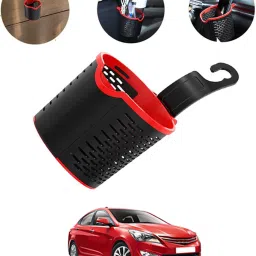 Multiuse Car Seat 3R Black/Red Convenient Basket For Extra Storage -294 Car Storage Bag & Bin-image-68