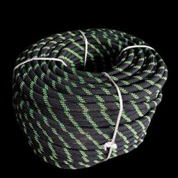 Static Braided Rope 12mm 32kN for outdoor activities Black-13