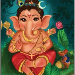 GANESH JI Digital reprint exampad school collage Size 14x10 inch 1757-20