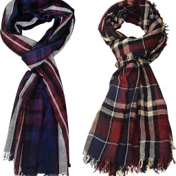 Striped Pure Cotton Men Multicolor Stole-image-41