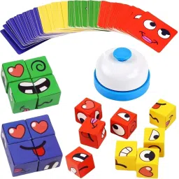 Face Change Rubika Cube Game Brain Teaser Wooden Puzzle-image-41