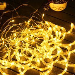 SPARK WORLD Yellow Diya Shaped String Lights image 5