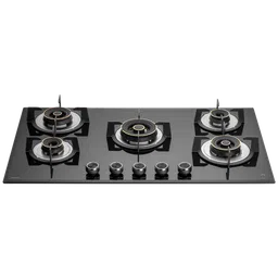 KAFF ALN 865 Glass Top 5 Burner Automatic Hob (Matt Enameled Pan Support, Black)-image-66