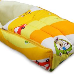 3 in 1 Baby Sleeping Bag & Carry Nest, Cotton Bed Cum Infant Portable Bassinet Sleeping Bag-image-15