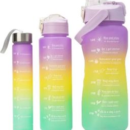 WATER BOTTLE 3 IN 1 RAINBOW 2000 ml Water Bottles-image-79