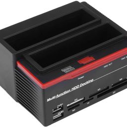 microware All-in-One 2.5/3.5inch IDE HDD Docking Station Dual Slots USB 2.0 HUB Box 3.5 inch Docking Station-image-39