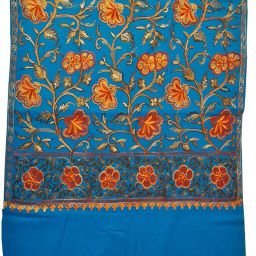 SSKfashions Acrylic, Wool Embroidered Women, Men Shawl-image-50