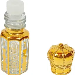 sultan Fancy Empty Attar Glass Bottles with Dip Stick Decorated 3 ml Bottle image 2
