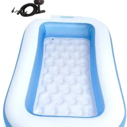 Inflatable Kid Swimming Pool with Air Pump, Baby Bath tub, Water Pool for Kids-image-20