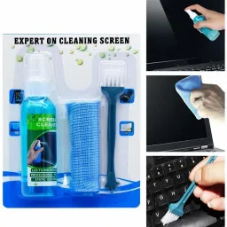 Zonkar 3 in 1 Screen Cleaning Set for PC, Laptops, Monitors, Mobiles, LCD, LED, TV for Computers, Gaming, Laptops, Mobiles image 5