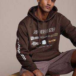 roadster Men Full Sleeve Printed Hooded Sweatshirt-picture-30