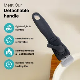 the better home Detachable Cookware Handle | Removable Pan Handle | 19 cm Utility Tongs image 2