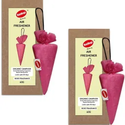 Camphor Cone With Rose Fragrance, Air Freshener & Mosquito Repellent, pack of 2, Car Air Purifier-image-33
