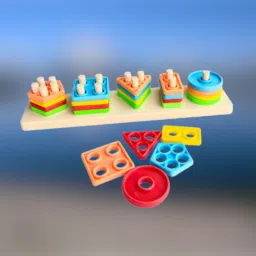 Geometric Shape Sorter Puzzle Toy Shape Matching Blocks Color LC03.611 Geo-picture-28