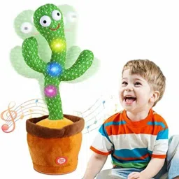 Talking & Dancing Cactus Can Sing Wriggle & Repeat What You Say Baby Toy-14