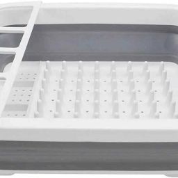 Dish Drainer Kitchen Rack Vegetable Fruit Wash and Drain Sink Storage Basket, Space Saving for Kitchen Home & Multifunction Foldable Dish Tub, Collapsible Cutting Board Dish Tub Plastic-image-72