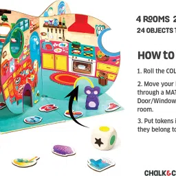 chalk and chuckles Tidy Up - Educational Board Game, Age 3-6 Years, Sorting Preschool Learning Toy image 3