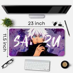 Eshaaver Animie gojo Printed Laptop & Desktop Mat /Desk Pad with Spill Proof Quality Mousepad image 3