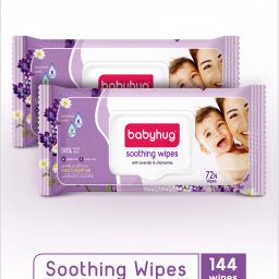 Soothing Lavender & Chamomile Wipes - 72 (Pack of 2)-image-1