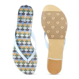 Mochi Printed Open Toe Flats image 5