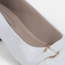 LEMON & PEPPER Pointed Toe Embellished Work Block Pumps image 5