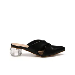 GNIST Pointed Toe Block Heeled Mules image 4