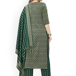 FASHIRE Women Regular Pure Cotton Kurta with Trousers & With Dupatta image 4