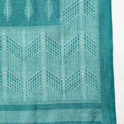 KALINI Geometric Printed Straight Kurta With Trousers & Dupatta image 4