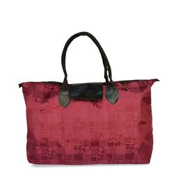 Kuber Industries Maroon Printed Shopping Bag Organiser with Handles image 2