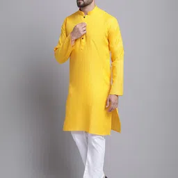Armaan Ethnic Men Striped Regular Kurta with Pyjamas image 5