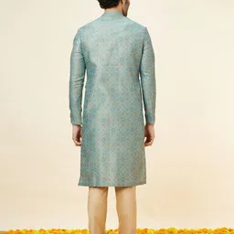 Manyavar Ethnic Motifs Printed Regular Kurta with Pyjamas image 4
