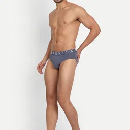 Asterisk Men Pack Of 2 Basic Briefs MBR-CBK&SBL-XS-04 image 5