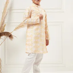 Stylo Bug Boys Geometric Printed Kurta With Trousers image 3