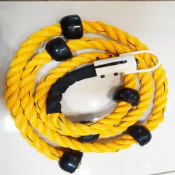 Fitness Climbing Rope Kids 1.5 inch 10 ft Yellow and Black-28