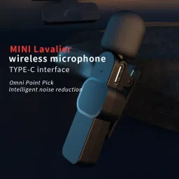imaginea 2.4 GHz 2 in 1 K8 Wireless Microphone, Plug Play Digital Mini Portable Recording Wireless Microphone image 3