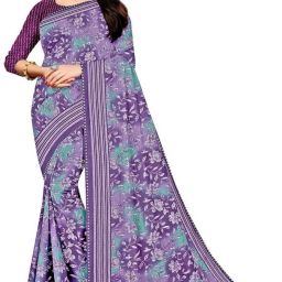 Printed Daily Wear Georgette Saree-image-32
