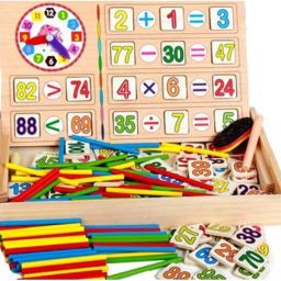 Children Number Cards Calculation Time Learning Tool Math Educational Toy-26