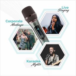 digimore D-340 UHF Wireless Microphone 160ft Range for Singing, Parties, Events Microphone image 3