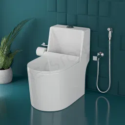 Rimless 5D Commode for Toilet/One Piece Western Toilet/Commode (9 inch) S-Trap squaro one piece Western Commode-26