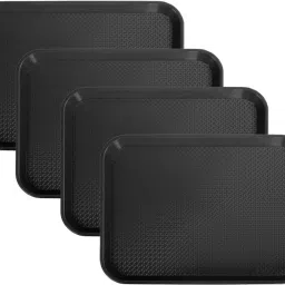 4 PLASTIC SERVING TRAY Tray Serving Set-image-14