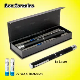 FIDDLERZ Green Ray Laser Pointer Pen 5mW 532nm with High Beam Burning Laser Visible Beam-picture-22