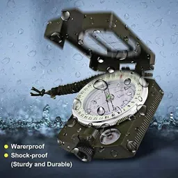™Luminous Compass Survival Compass Military Outdoor Direction Tools Compass-picture-35