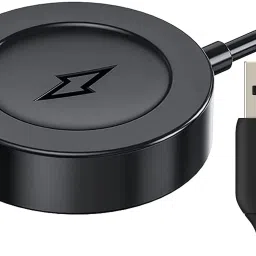 Krittoe Magnetic Charging Cable 1 m Charger Compatible with Fossil Gen 5 Smartwatch Charging USB Magnetic Cable for Gen 5 Carlyle, Julianna, Garett, Carlyle HR 100cm - Black-picture-29